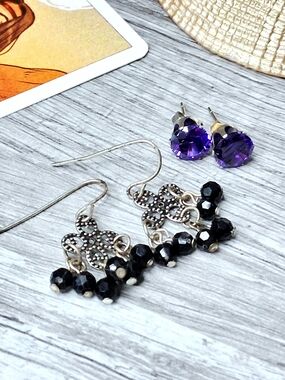 2 Pair Earring Bundle, Studs & Dangles